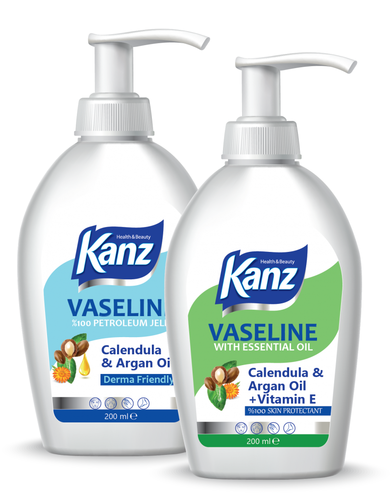 Hygienic and scented vaseline (with liquid dispenser)